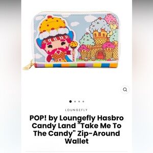 Loungefly Funko Pop! NWT Take Me To Candy Land Game Wallet Zip Around Hasbro
